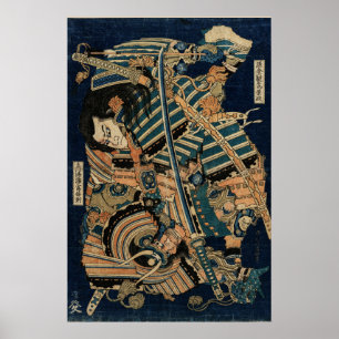 Poster SAMURAI COMBATER COM AS ESPADAS DE KATANA por Hoku