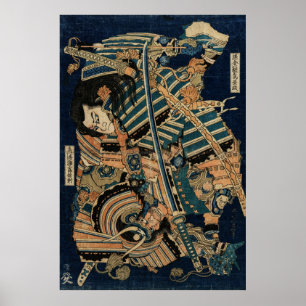 Poster SAMURAI COMBATER COM AS ESPADAS DE KATANA por Hoku