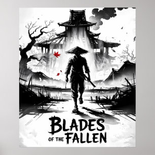 Poster Samurai dos Ashen Ruins