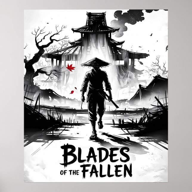 Poster Samurai dos Ashen Ruins (Frente)