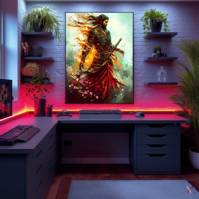 Poster Samurai Flamejante - O Guerreiro Eterno (Criador carregado)