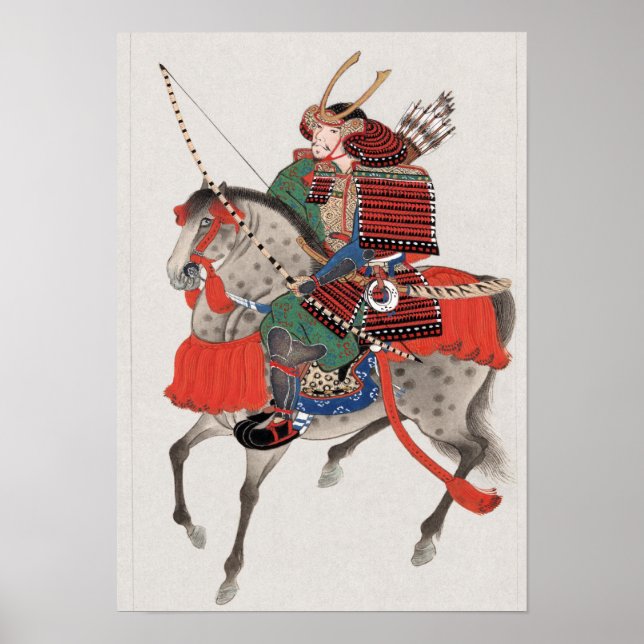 Pôster Samurai on horseback (Frente)