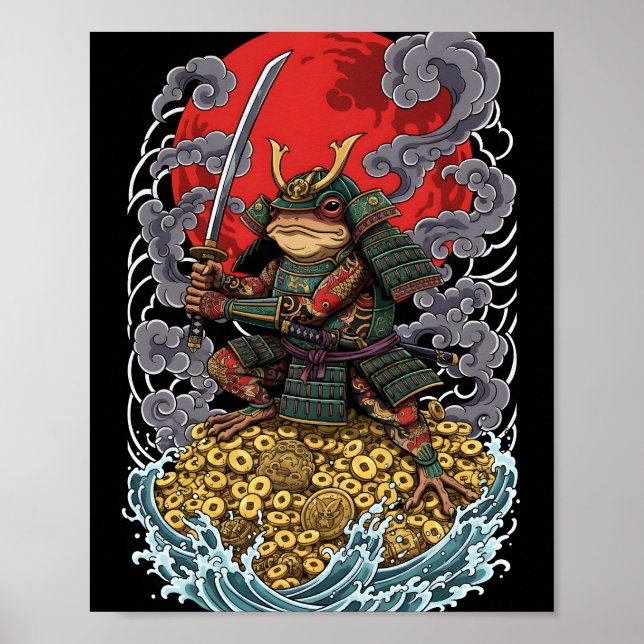 Poster Samurai Rã da Fortuna – Arte de Guerreiro Mitológi (Frente)