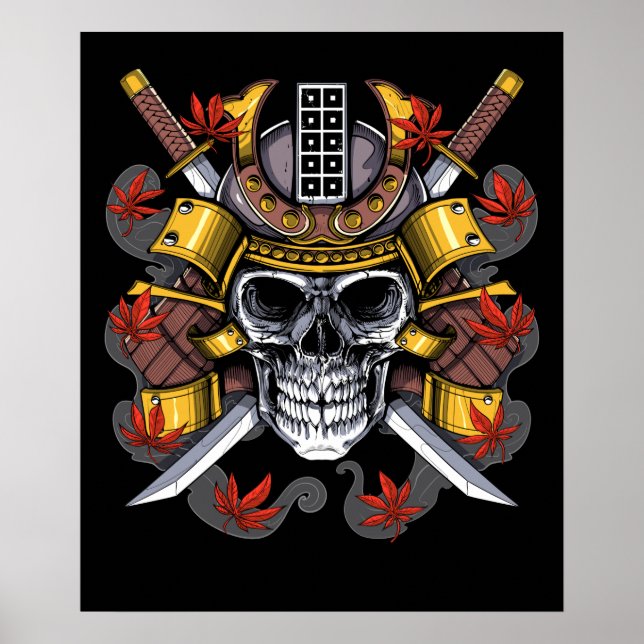 Poster Samurai Skull (Frente)