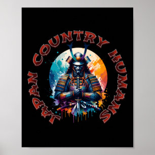 Poster Samurai Spirit - Adesivo de Honra do Guerreiro