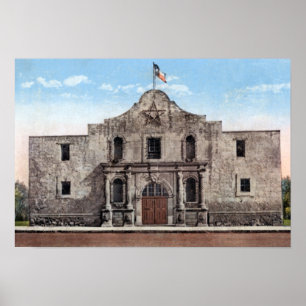 Poster San Antonio Texas o Alamo