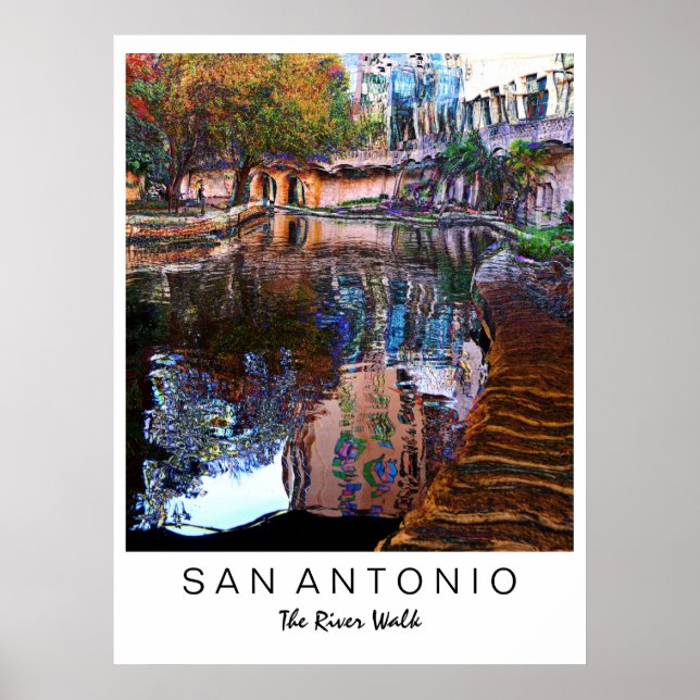 Pôster San Antonio, Texas: River Walk Art Print (Frente)