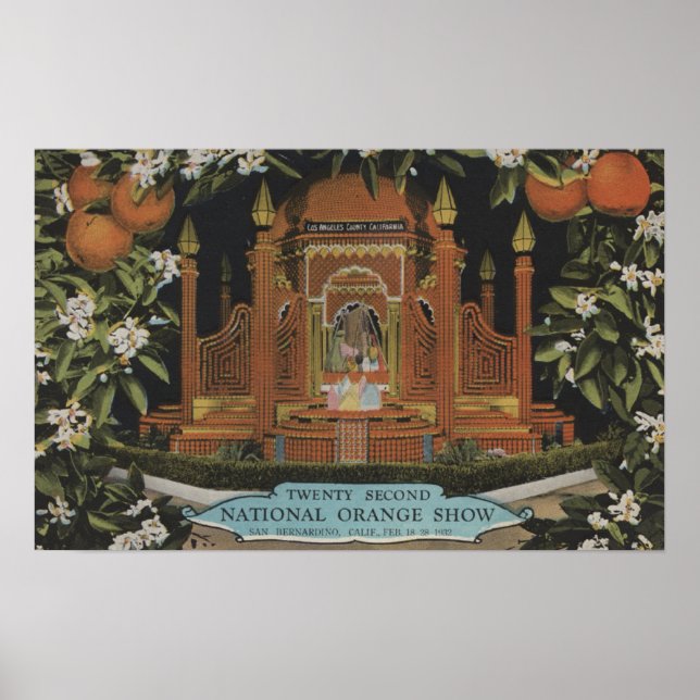 Poster San Bernardino, CA - 22º Programa Nacional Laranja (Frente)