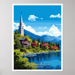 Poster San Carlos de Bariloche Argentina Viagem