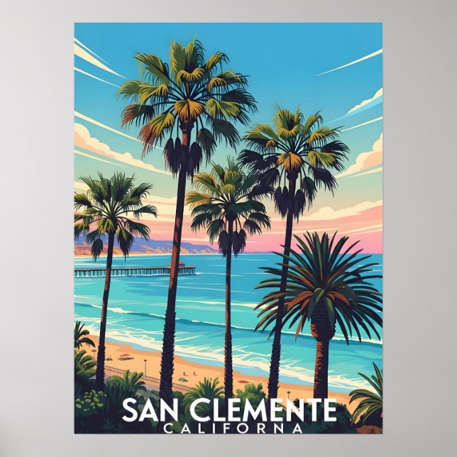 Poster San Clemente California coastal view (Frente)