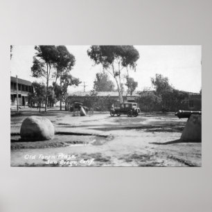 Pôster San Diego, CA Old Town Plaza Ver Fotografia