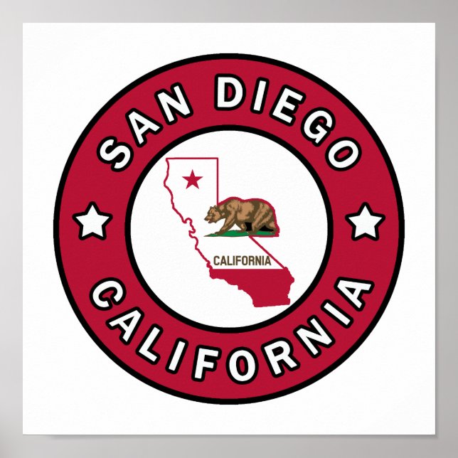Poster San Diego California (Frente)