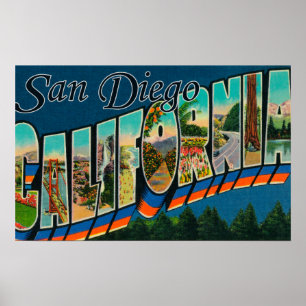 Pôster San Diego, Califórnia - grandes cenas da letra