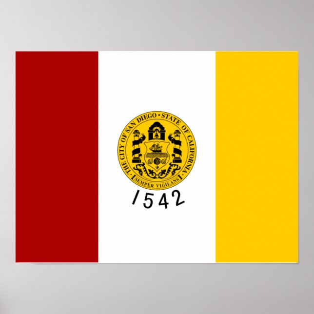 Poster San Diego Flag (Frente)