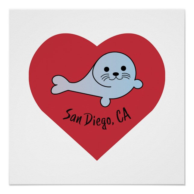 Pôster San Diego Seal (Frente)