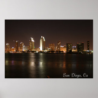 Poster San Diego Skyline
