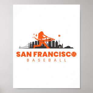 Poster San Francisco Bysebyll Vintage Player Retro Byseby