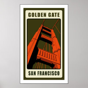 Poster San Francisco, Califórnia, EUA