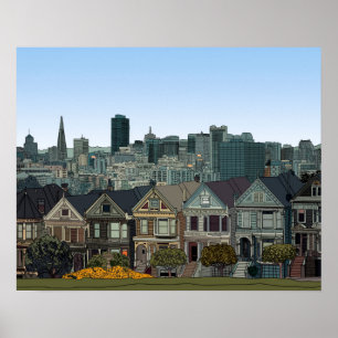 Poster San Francisco pintou senhoras
