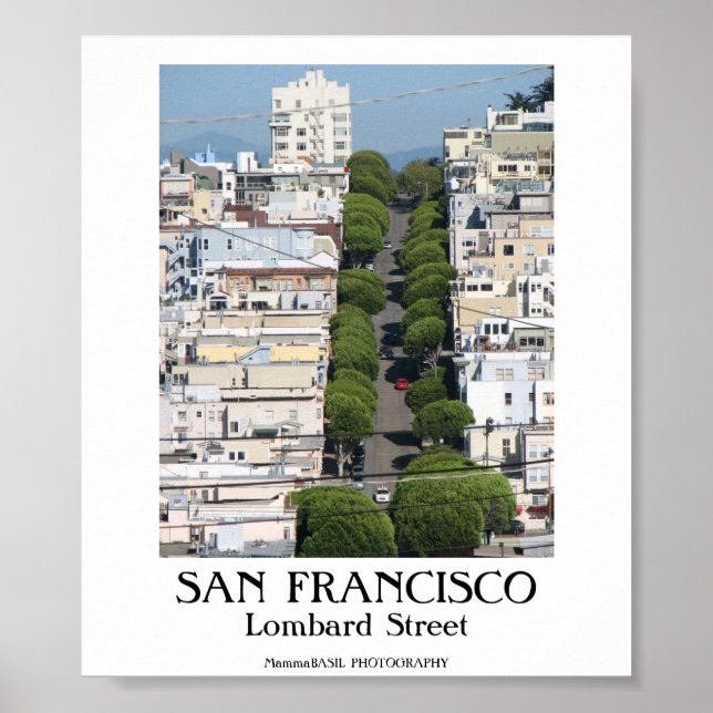 Poster SAN FRANCISCO - Rua Lombard (Frente)
