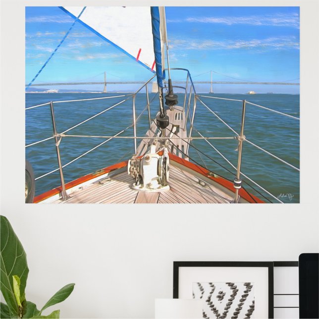 Poster San Francisco Sailing 0869 Art Print (Criador carregado)
