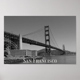 Poster San Francisco Skyline | SF Gloden Gate Bridge