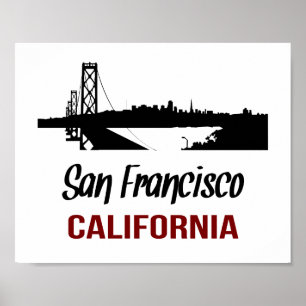 Poster San Francisco (tamanho de moldura padrão)