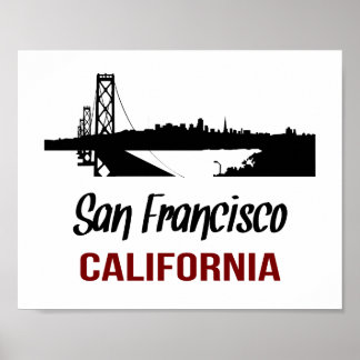 Poster San Francisco  (tamanho de moldura padrão)