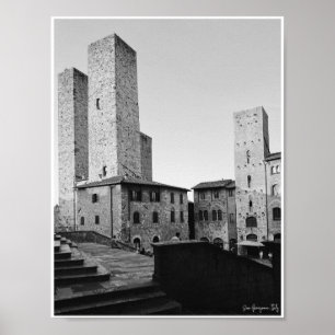 Poster San Gimignano Towers