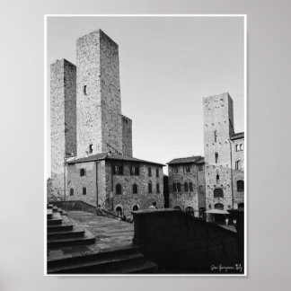 Poster San Gimignano Towers