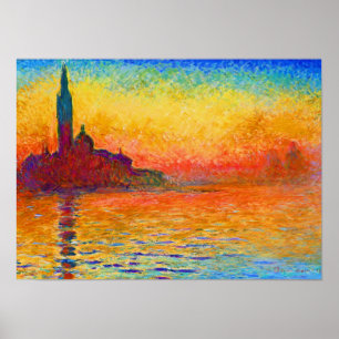 Poster San Giorgio Maggiore no crepúsculo por Claude