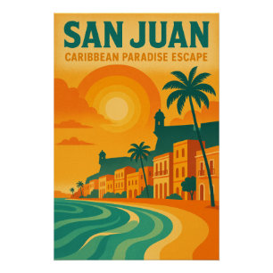 PÔSTER SAN JUAN – PARAÍSO CARIBENHO