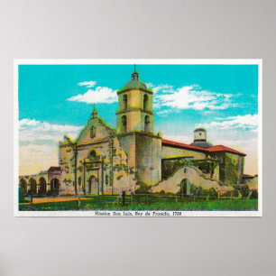 Pôster San Luis da missão, Rey de FranciaOceanside, CA