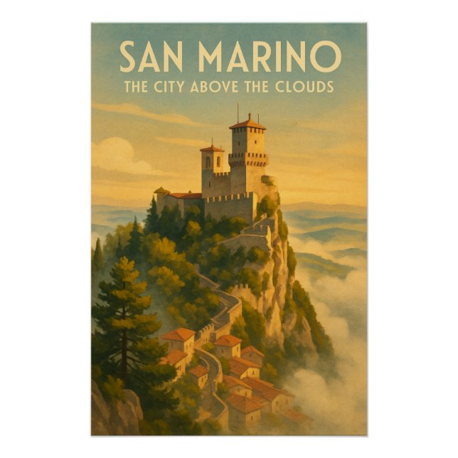 Pôster San Marino – A Cidade Acima das Nuvens (Frente)