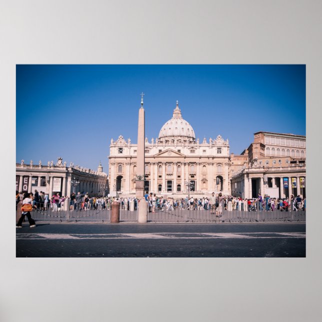Pôster San Pietro Basilica em Cidade de Vaticano (Frente)