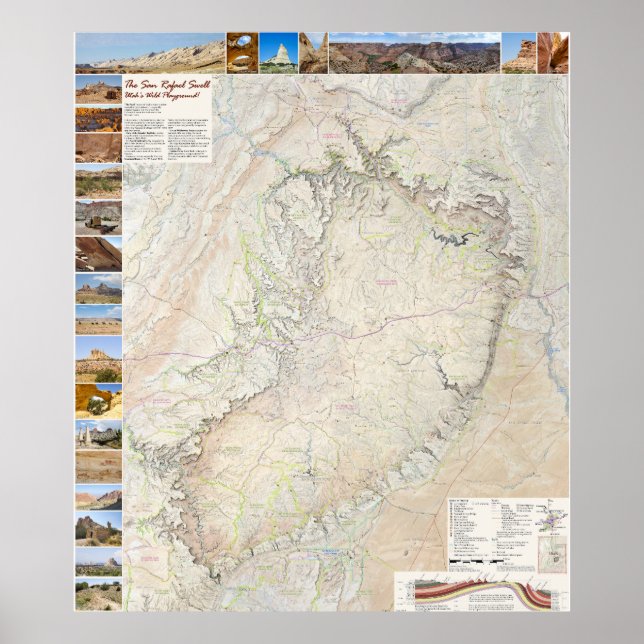 Poster San Rafael Swell: Playground Po do Utah (Frente)