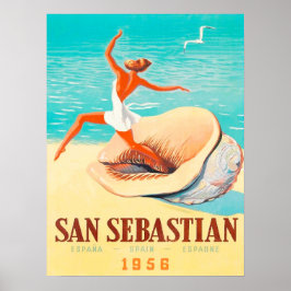 Poster San Sebastian, a mulher vem de uma concha