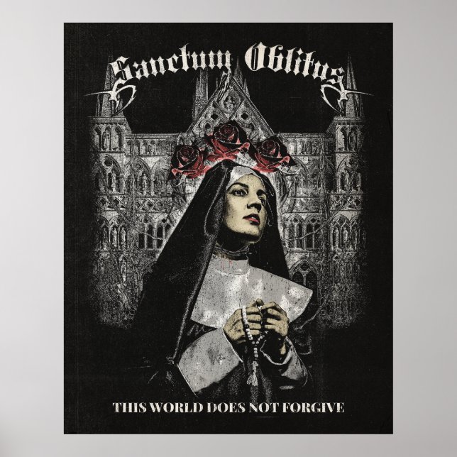 Poster Sanctum Oblitus - Design de Streetwear góticos (Frente)
