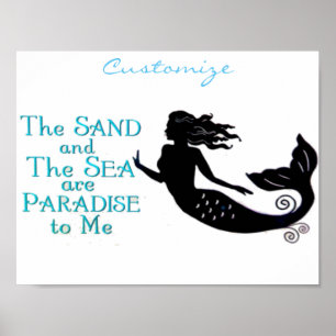 Poster Sand Sea Beach Smermaid Thunder_Cove