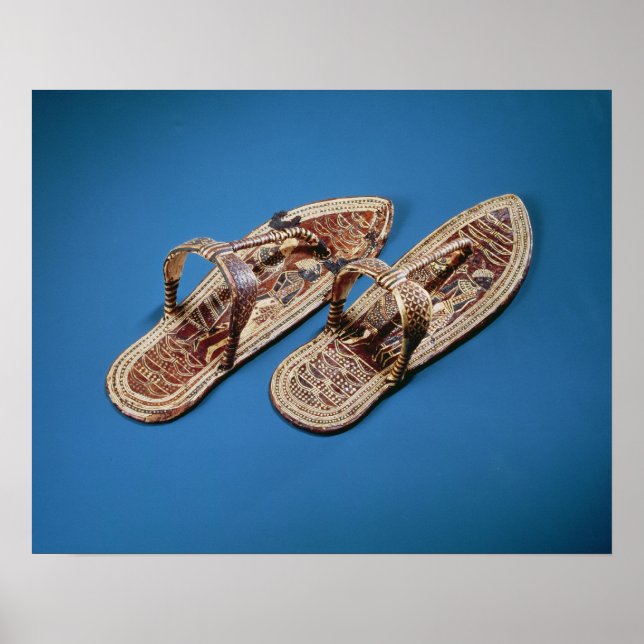 Pôster Sandals, Tomb of Tutankhamun, New Kingdom (Frente)