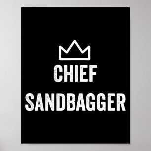 Poster Sandbagger Golf Meme Bjj Chess Sandbag