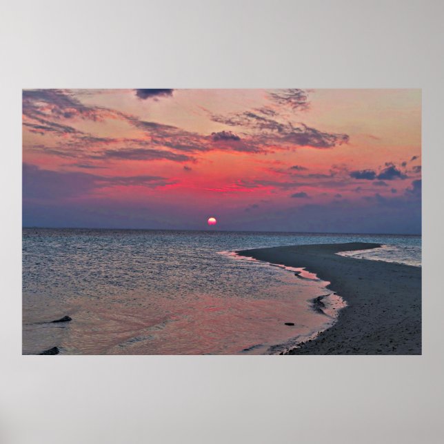 Poster Sandbar Sunset (Frente)
