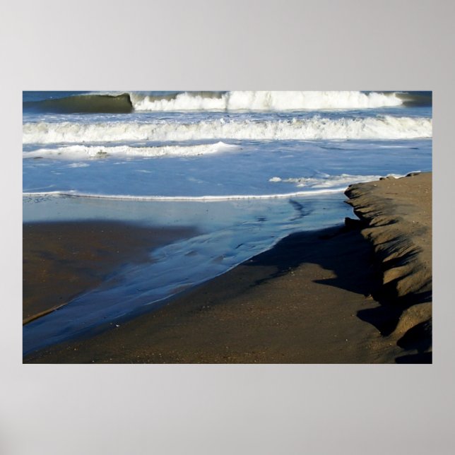 Pôster Sandbridge Beach Wave (Frente)