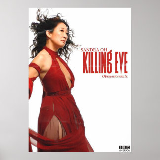 Poster Sandra Oh, na Morte do Caráter Eve