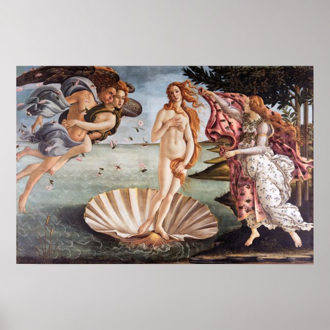 Poster Sandro Botticelli - Nascimento de Vênus (Frente)