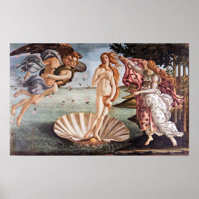 Poster Sandro Botticelli - Nascimento de Vênus (Frente)