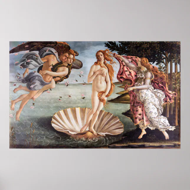 Poster Sandro Botticelli - Nascimento de Vênus | Zazzle Brasil