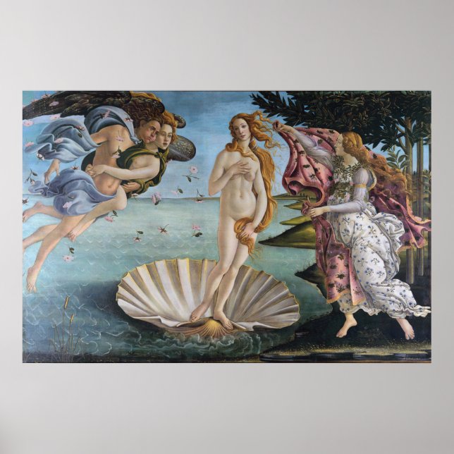 Poster Sandro Botticelli, o nascimento de Vênus (Frente)