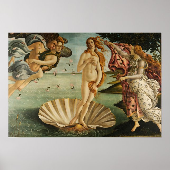 Poster Sandro Botticelli - O Nascimento de Vênus (Frente)