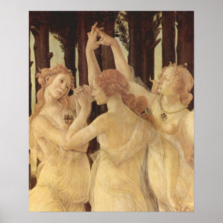 Poster Sandro Botticelli-Primavera (Primavera), detalhe